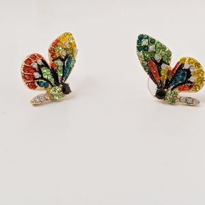 Simply Mahari Jewelry - Crystal Butterfly Crystal Earrings Simply Mahari Jewelry - Crystal Butterfly Crystal Earrings